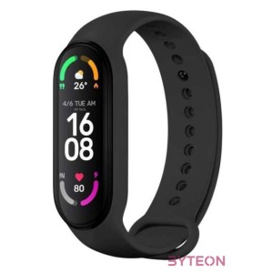 FIXED Silicone Strap for Xiaomi Band 7, Mi Band 6, Mi Band 5 Black