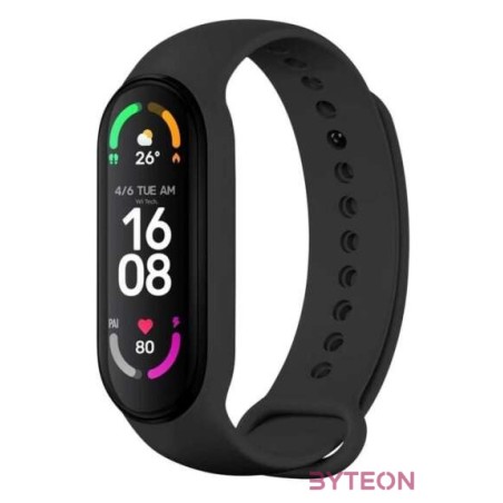 FIXED Silicone Strap for Xiaomi Band 7, Mi Band 6, Mi Band 5 Black