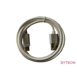 BlackBird BH164 Lightning Adatkábel 3m Silver