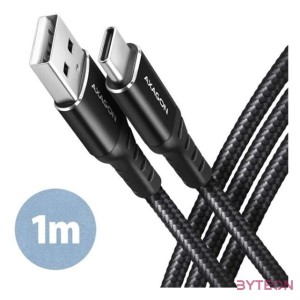 AXAGON BUCM-AM10AB HQ USB-C  USB-A Cable 1m Black