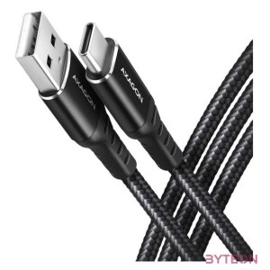 AXAGON BUCM-AM10AB HQ USB-C  USB-A Cable 1m Black