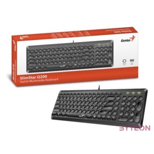 Genius SlimStar Q200 Keyboard Black HU