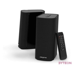 Creative T100 Compact Hi-Fi 2.0 Desktop Speakers for Computers and Laptops Black