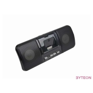 Gembird SPK321i Portable speakers with universal dock for iPhone and iPod Black