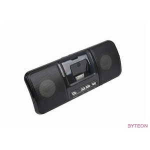 Gembird SPK321i Portable speakers with universal dock for iPhone and iPod Black