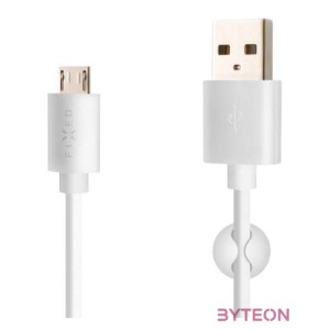 FIXED set of car charger with USB output and USB,micro USB cable, 1 meter, 12W Fehér