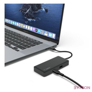 Belkin Connect USB-C 5-in-1 Multiport Adapter Black