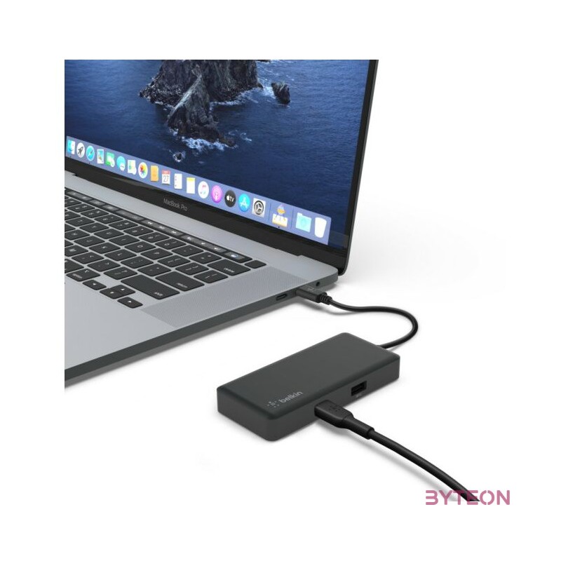 Belkin Connect USB-C 5-in-1 Multiport Adapter Black