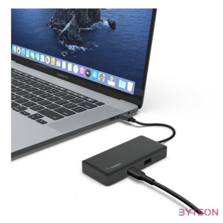 Belkin Connect USB-C 5-in-1 Multiport Adapter Black