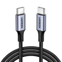 Ugreen US557 USB-C to USB-C cable, 100W, 5A (black)