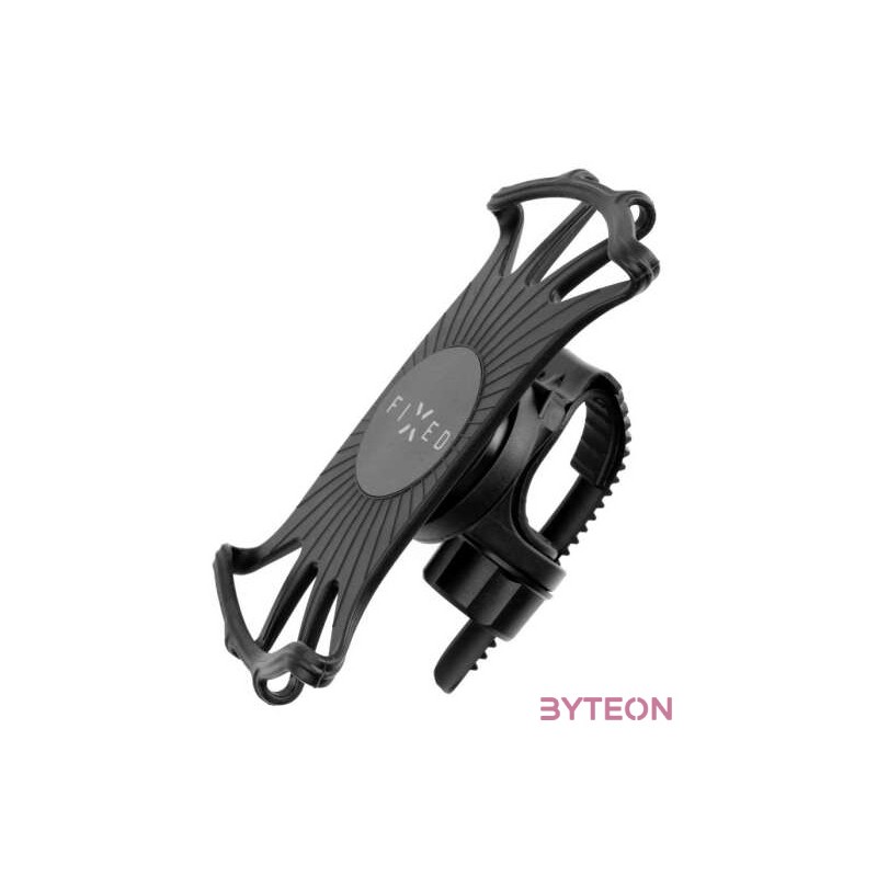 FIXED Bikee 2 szilikon telefontartó kerékpárra, fekete