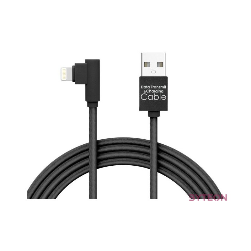 Delight iPhone Lightning 90 Adatkábel Black