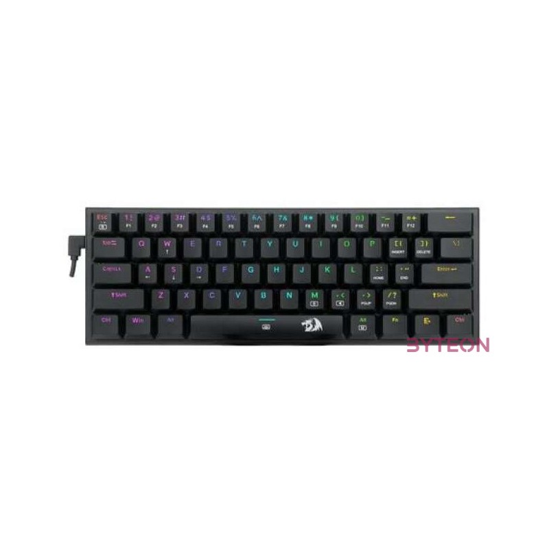 Redragon Anivia, wired mechanical keyboard,RGB, blue switch Black HU