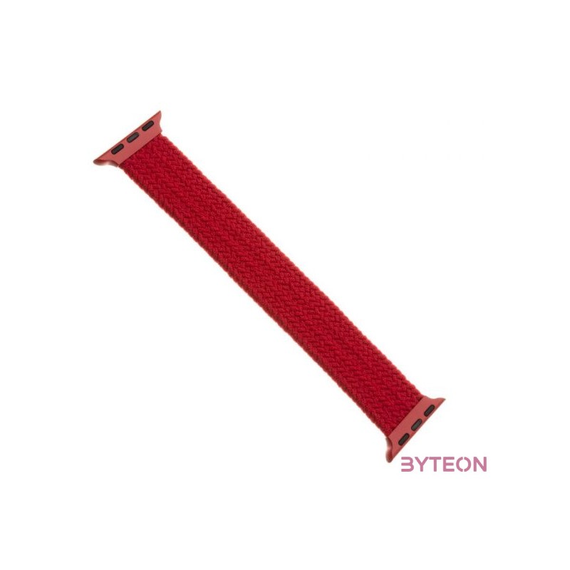 FIXED kötött nylon szíj Apple Watch 38,40mm, L méret, piros