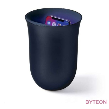Lexon Oblio 10W Wireless charging station with built-in UV sanitizer Dark Blue