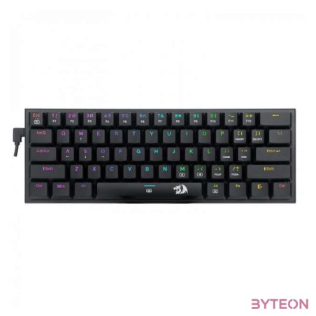 Redragon Anivia, wired mechanical keyboard,RGB, red switch Black HU