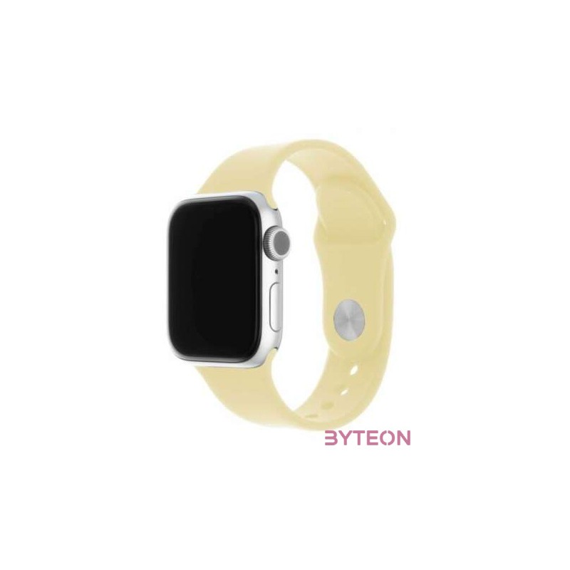 FIXED Szilikon Strap Set Apple Watch 38,40,41 mm, light Sárga