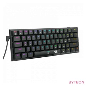 Redragon Anivia, wired mechanical keyboard,RGB, red switch Black HU