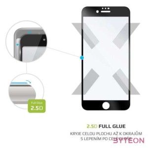 FIXED teljes kijelzős üvegfólia Apple iPhone 7,8,SE (2020) telefonokhoz, fekete
