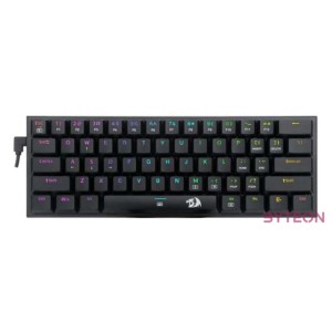 Redragon Anivia, wired mechanical keyboard,RGB, red switch Black HU