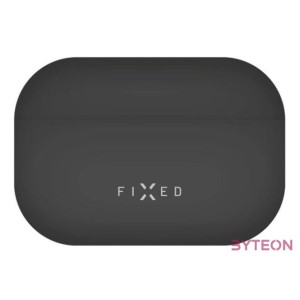FIXED Silky szilikon tok Apple Airpods Pro fülhallgatóhoz, fekete