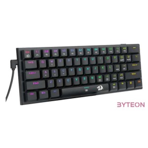 Redragon Anivia, wired mechanical keyboard,RGB, red switch Black HU