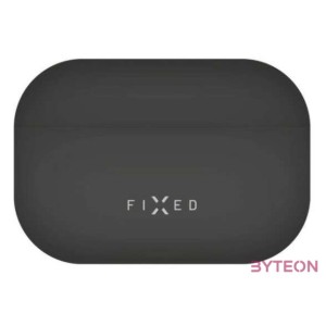 FIXED Silky szilikon tok Apple Airpods Pro fülhallgatóhoz, fekete