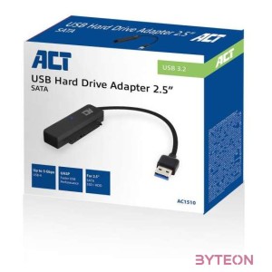 ACT AC1510 USB adapter cable to 2,5 SATA HDD,SSD Black