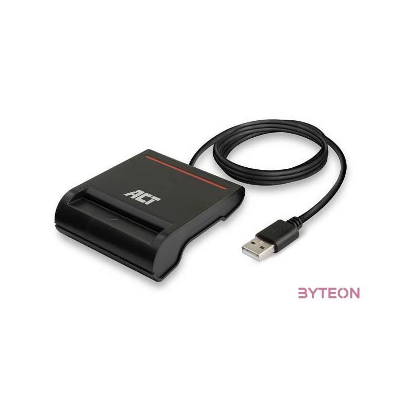 ACT USB Smart Card ID Reader Black