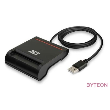 ACT USB Smart Card ID Reader Black
