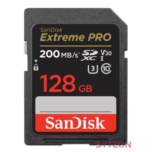 Sandisk 128GB SDXC Class 10 U3 V30 Extreme Pro