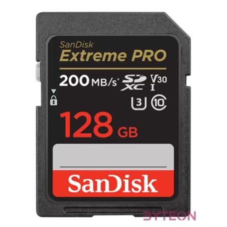 Sandisk 128GB SDXC Class 10 U3 V30 Extreme Pro