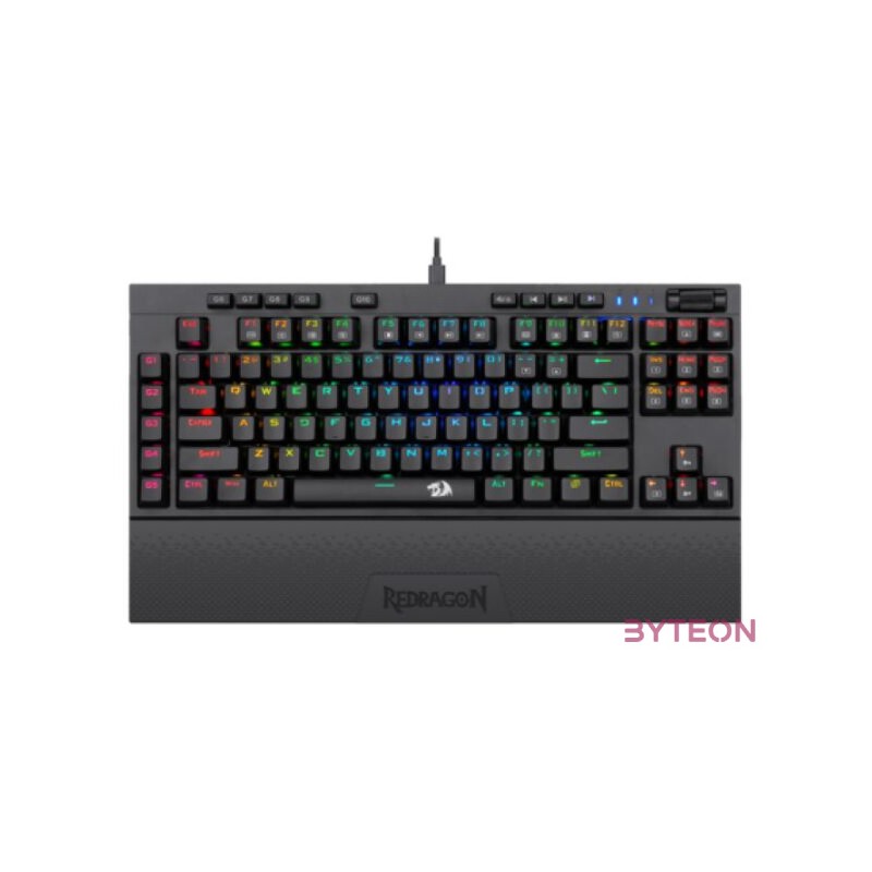 Redragon Vishnu RGB Wireless,Wired Red Mechanical Gaming Keyboard Black HU