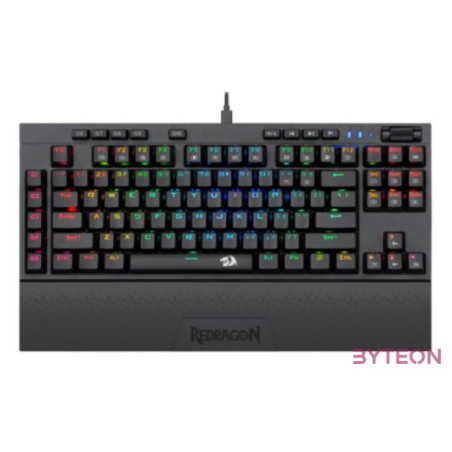 Redragon Vishnu RGB Wireless,Wired Red Mechanical Gaming Keyboard Black HU