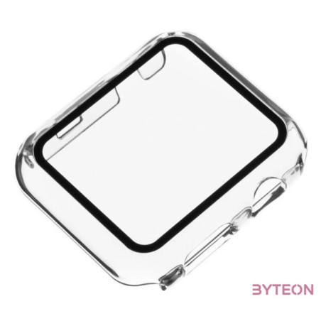 FIXED védőtok edzett üveggel Apple Watch 40mm órához, átlátszó