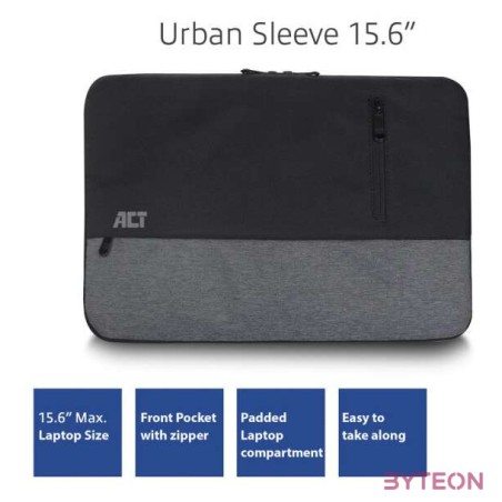 ACT AC8545 Urban Laptop Sleeve 15,6 Black