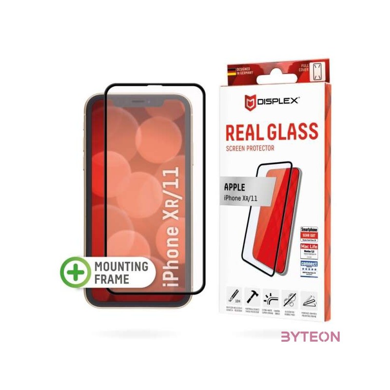DISPLEX REAL GLASS FULL COVER F, APPLE IPHONE XR,11