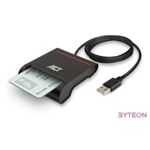 ACT USB Smart Card ID Reader Black