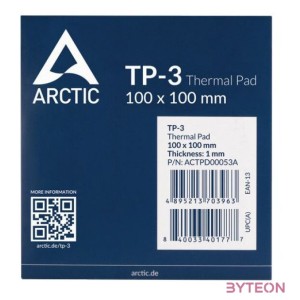 Arctic TP-3 100x100x1mm Hővezető lap (1lap,csomag)