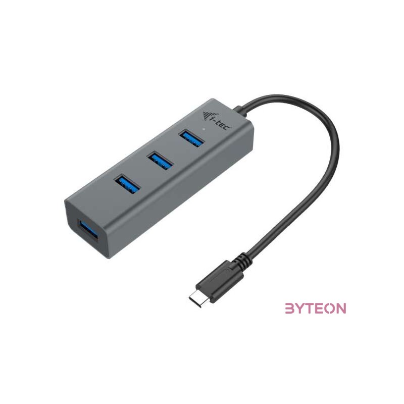 I-TEC USB-C METAL 4-PORT HUB PASSIVE 4XUSB 3.0 TB3 COMP.
