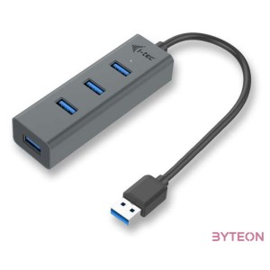 I-TEC USB 3.0 METAL 4-PORT HUB PASSIVE 4XUSB 3.0 SPACE GREY