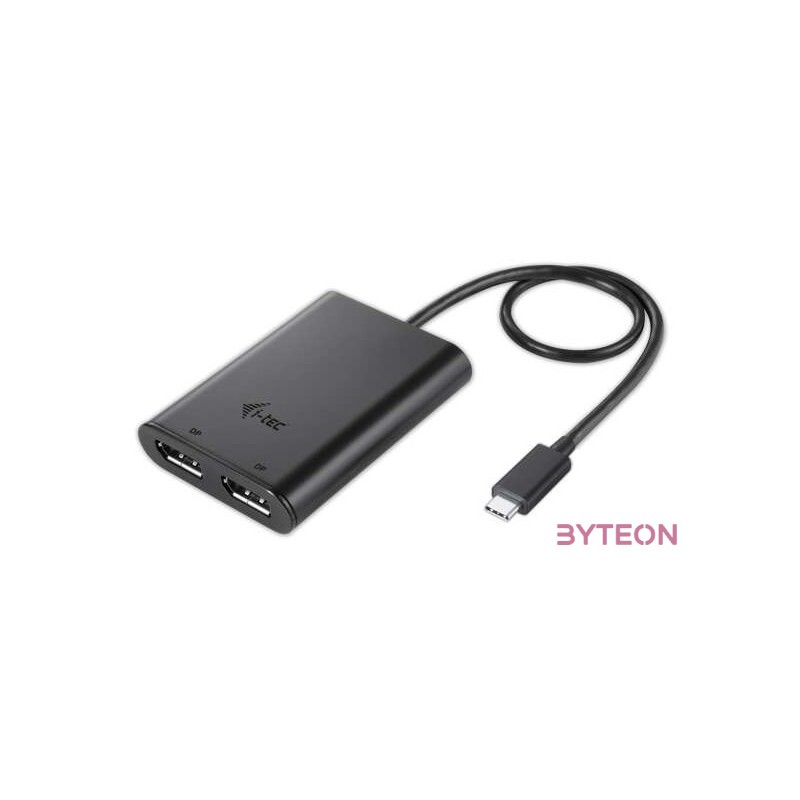 I-TEC USB-C 4K DUAL DP ADPTR. 2XDP 3840X2160PX. TB3 COMP.