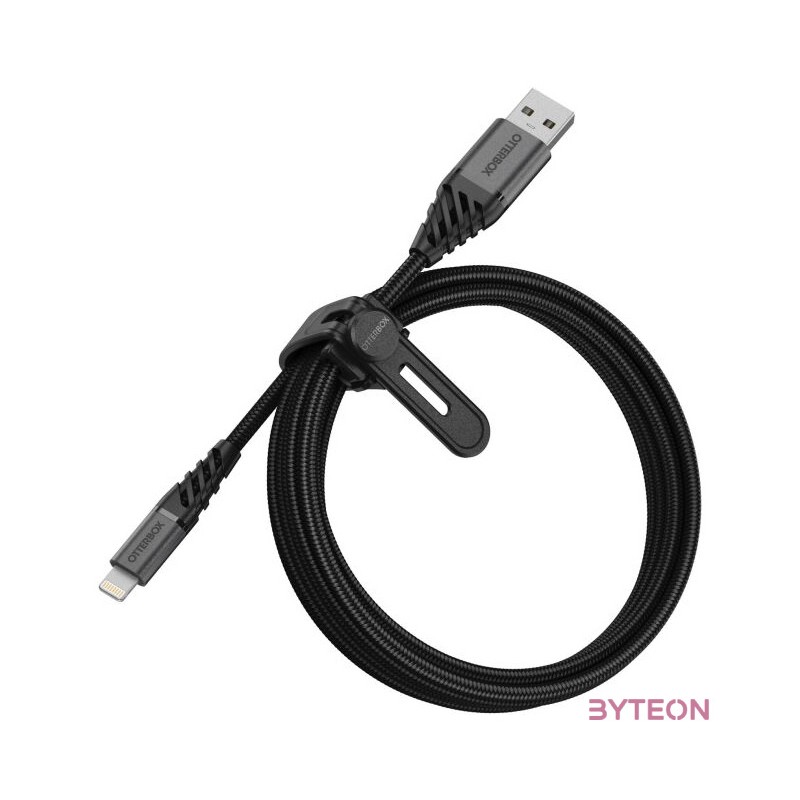 OTTERBOX PREMIUM CABLE USB ALIGHTNING 2M BLACK