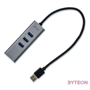 I-TEC USB 3.0 3-PORT HUB  GLAN 3X USB 3.0 RJ-45 SPACE GREY