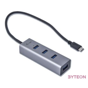 I-TEC USB-C METAL 4-PORT HUB PASSIVE 4XUSB 3.0 TB3 COMP.
