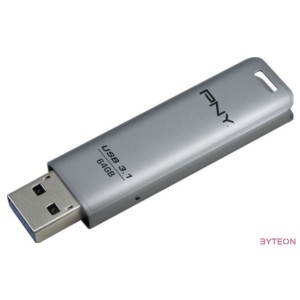 PNY ELITE STEEL 3.1 64GB R80MB,S W20MB,S PUSH,PULL METAL
