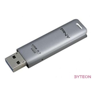 PNY ELITE STEEL 3.1 64GB R80MB,S W20MB,S PUSH,PULL METAL