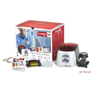 1X BADGY100 PRINTER 1X CLR RIB 50X PVC CARD 1X STUDIO SW LIC