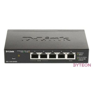 D-LINK SWITCH SMART 5 PORTS GIGABIT POE DESKTOP AND POE EXT.