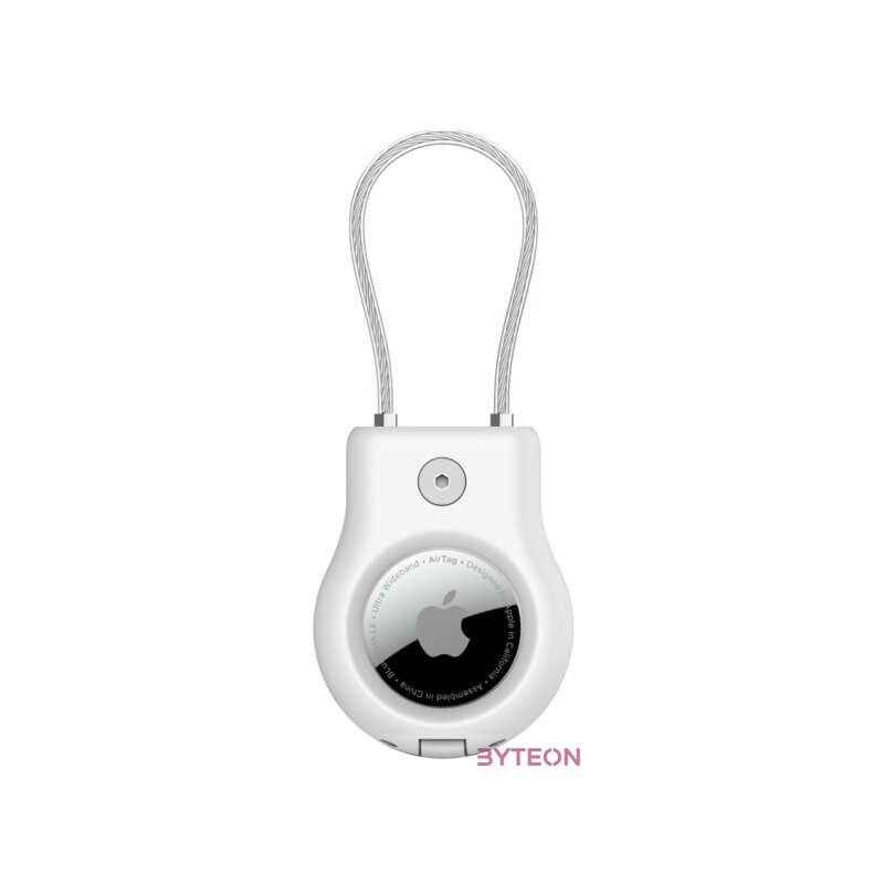 SECURE HOLDER W, WIRE LOOP F, APPLE AIRTAG WHITE